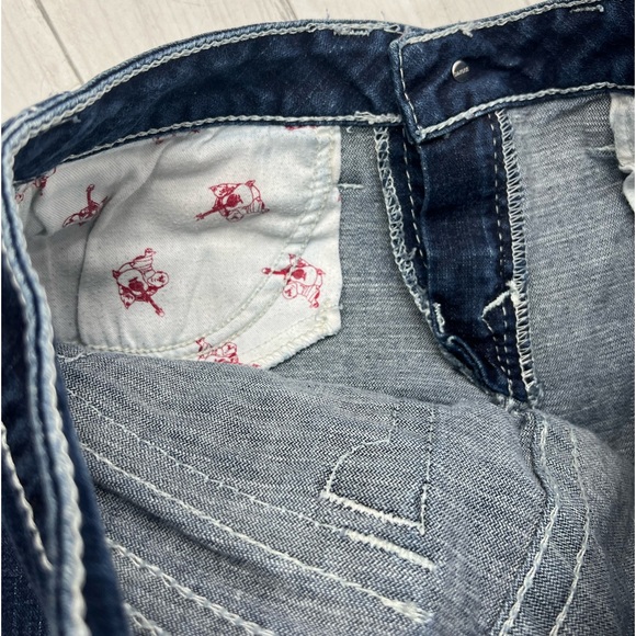 True Religion USA Made Women’s Size 31 Disco Billy Big T Denim Blue Jeans - Picture 14 of 14